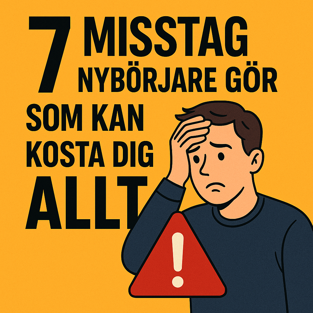 7 misstag nybörjare gör